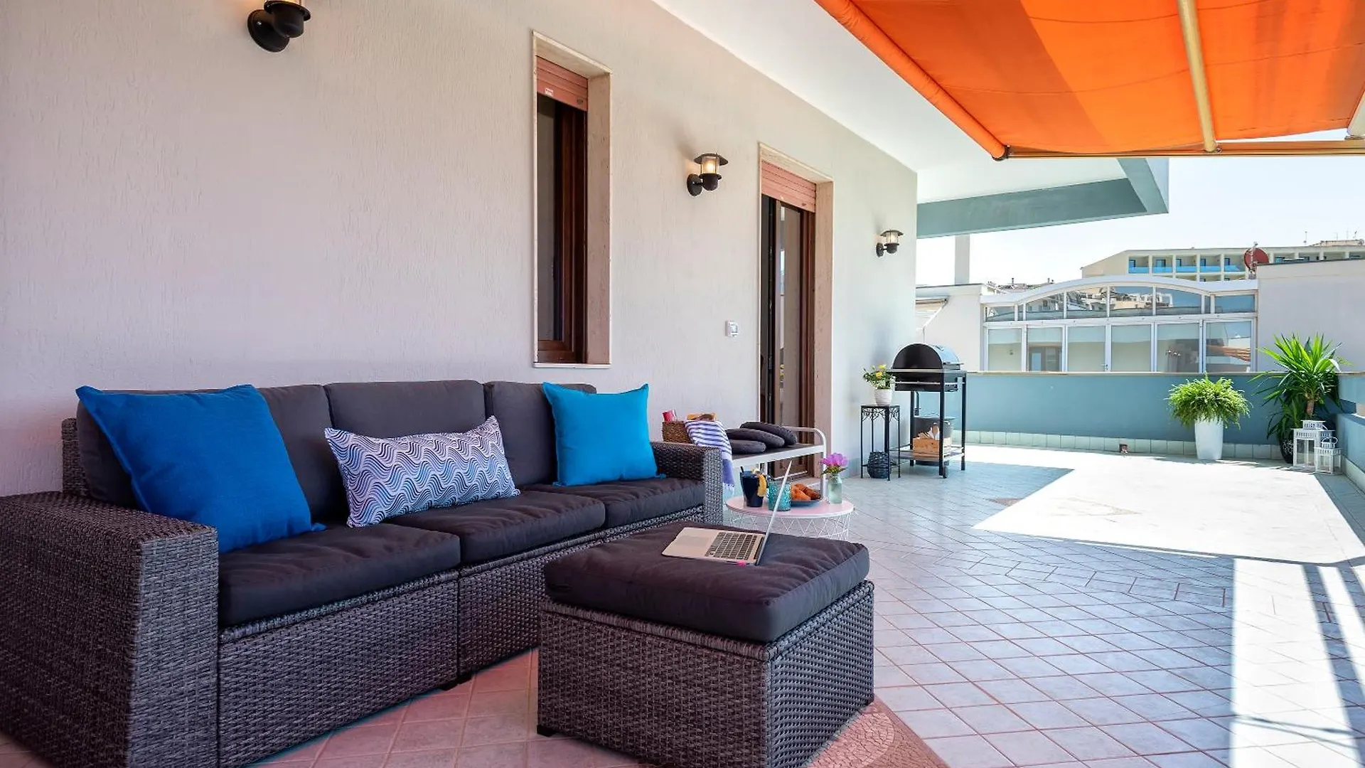 Valencia Penthouse With Spectacular Beachfront Terraces Wifi, Air Conditioning, Close To Beaches 阿尔盖罗 公寓